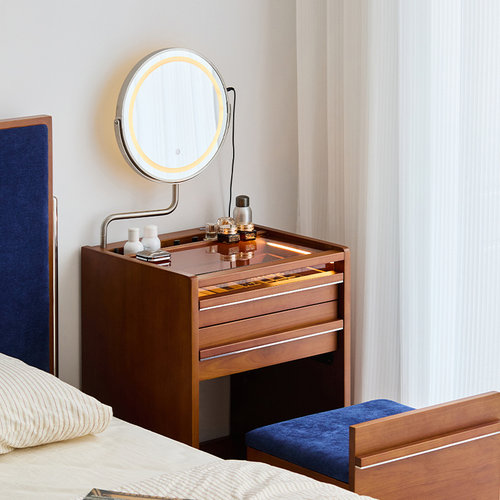 出乎生活复古梳妆台带梳妆凳