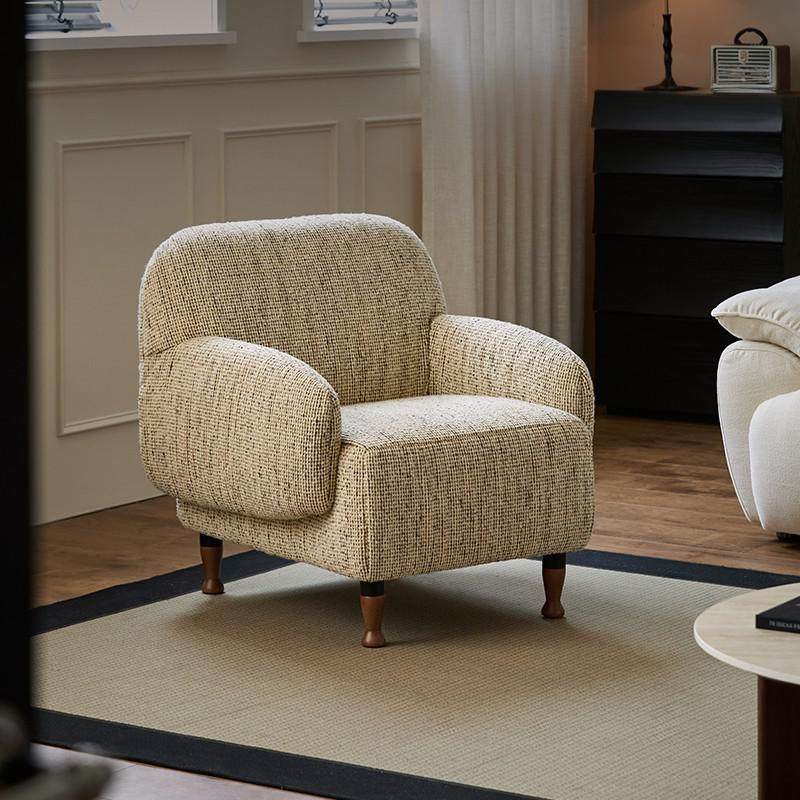 出乎生活罗曼单人沙发法式复古客厅卧室阳台小户型休闲布艺小沙发,住宅家具,沙发椅,淘宝优惠券,粉丝福利购,淘宝优惠卷