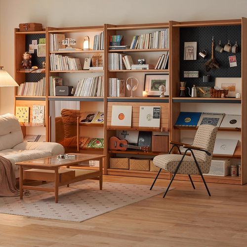 出乎生活满屋书柜一体整墙