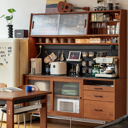 出乎生活中古餐边柜实木岩板