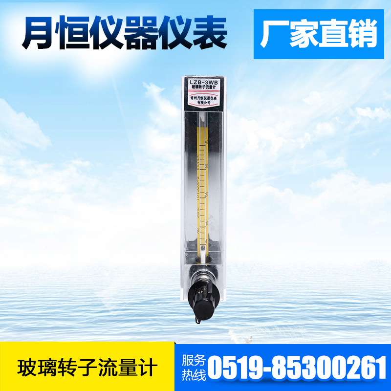 厂家直供   玻璃转子流量计 LZB- WB系列 变面积式流量计月恒仪表