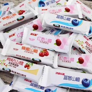 山楂条片果丹皮无添加色素小包装 整箱批发儿童山楂片 零食原味散装