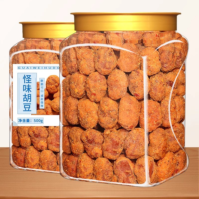 怪味胡豆休闲小吃罐装250g