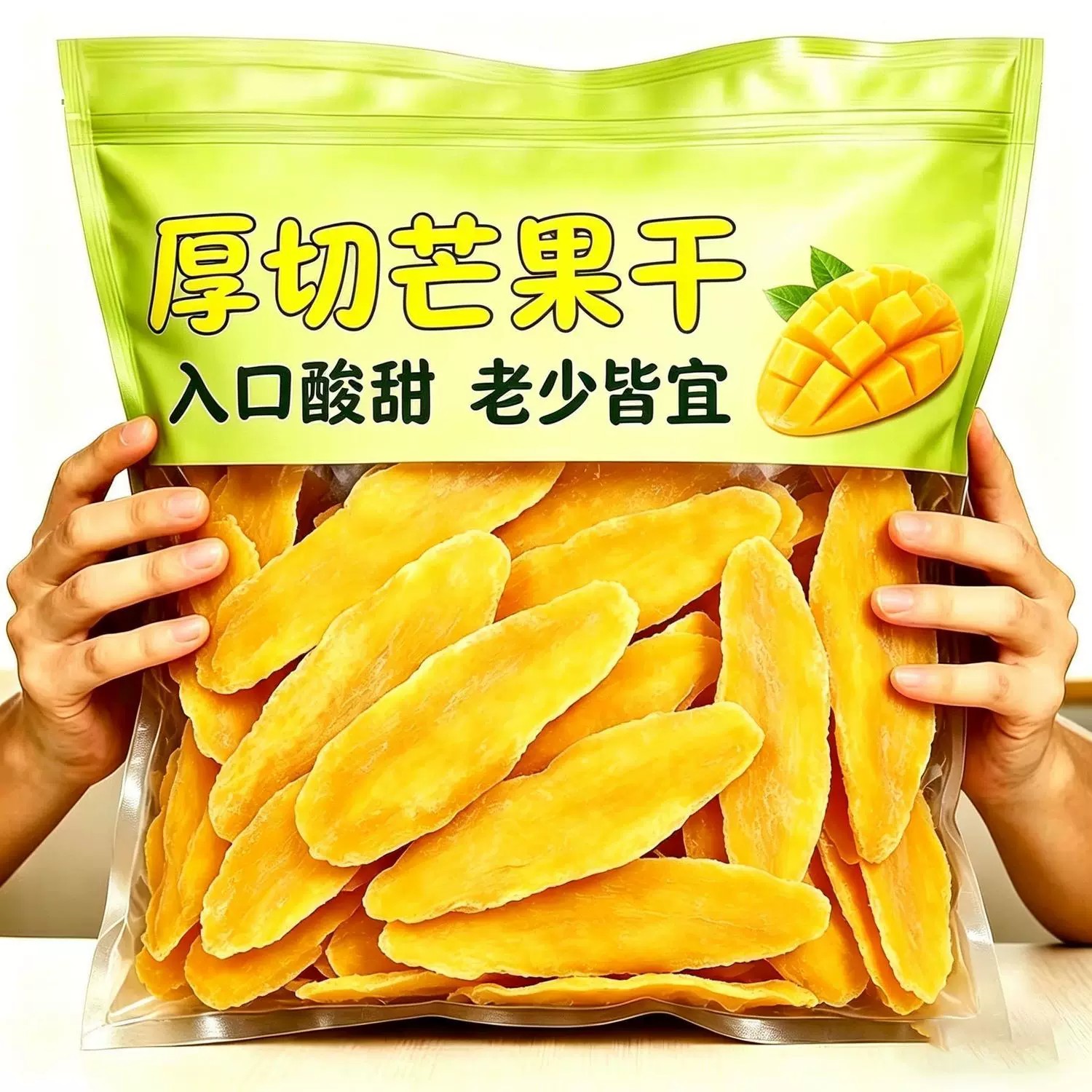 精选泰国风味芒果干特级果干袋装休闲零食超好吃芒果片果脯蜜饯