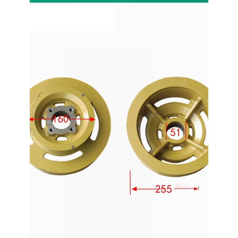 洋马1180收割机配件割取皮带盘改双槽C70皮带改装两根B70双皮带轮