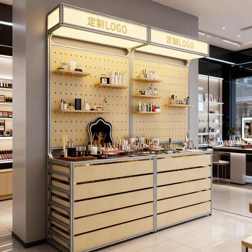 化妆品置物架文玩饰品收纳柜铝型材海洋板洞洞板挂吉他展示柜