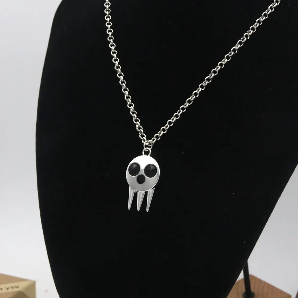 噬魂师动画死神·德·基德玛嘉同款骷颅头项链 os吊坠