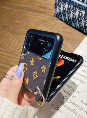 适用三星Galaxyzflip6手机壳zflip5折叠屏zflip4斜挎挂绳zflip3防摔zflip定制新款轻奢时尚小众潮流高级感潮