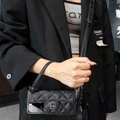 适用三星Fold6手机壳折叠屏Fold5小香风zfold4卡包GalaxyFold2斜跨绳欧美W25零钱包W24轻奢W23典藏版 高级感潮