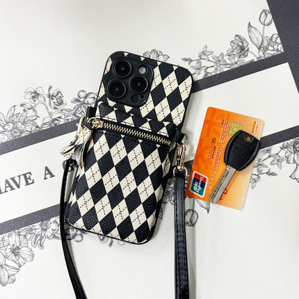 适用红米Turbo4手机壳13/12零钱包note14pro+斜跨11E插卡套10se背带绳8pro钥匙7小众13C简约10x可装钱公交卡