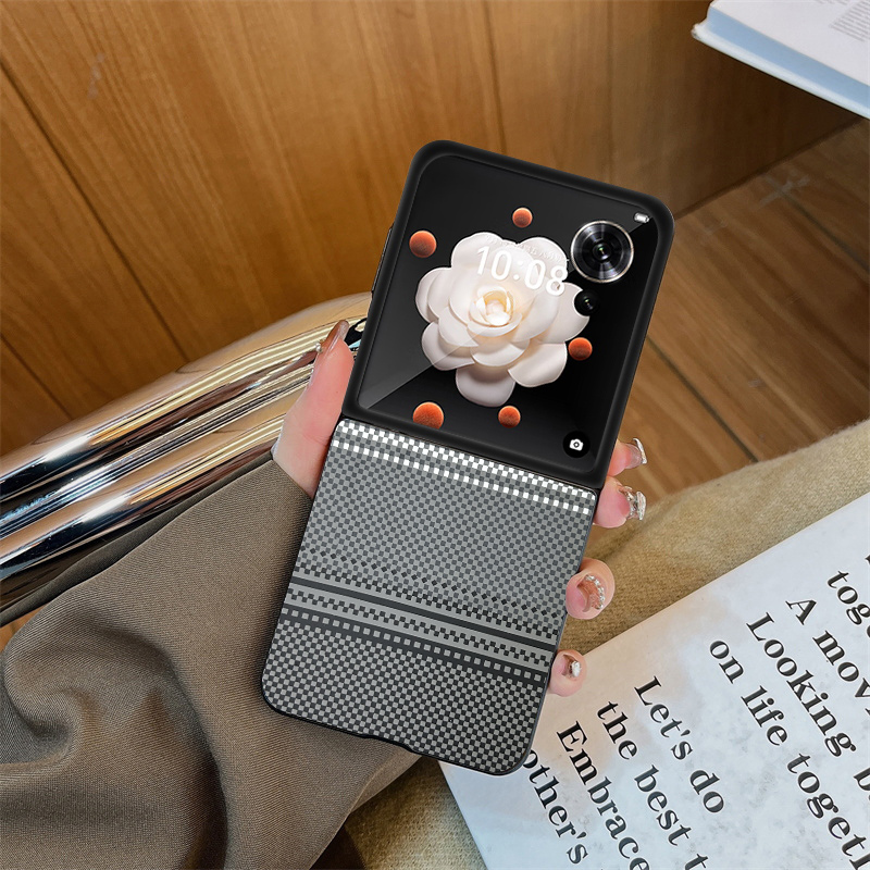 坎宁安适用于三星Z Flip7折叠ZFlip5凯夫拉纹flip4商务女手机壳Galaxy Flip6碳纤维纹smf7070男F7000限量版