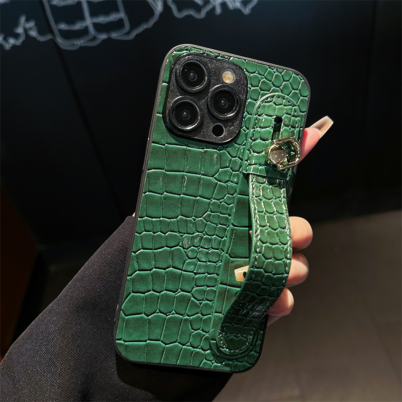 适用vivoX27pro手机壳x23幻彩版腕带U3懒人x20折叠支架x9s鳄鱼纹x7情侣nex小众x21i简约前后置春夏T1X