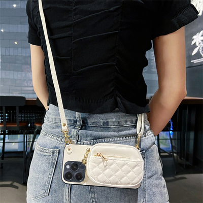 零钱包手机壳可放口红卡片等