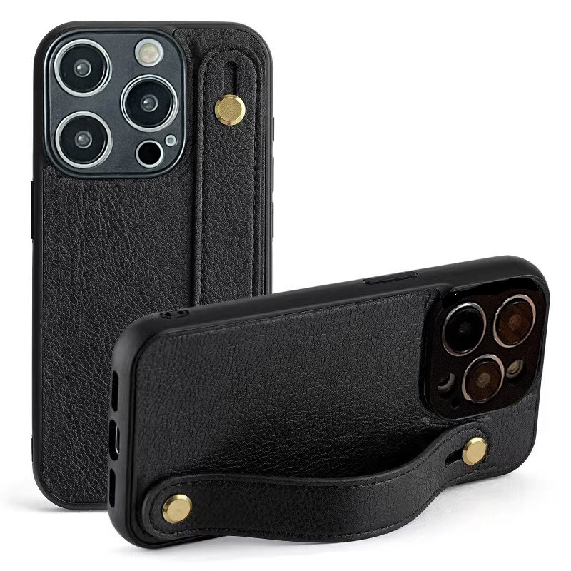 适用iphone16promax手机壳苹果14plus腕带13promax秋冬款12promax支架11pro便携xr创意xs手指带7plus防摔16e