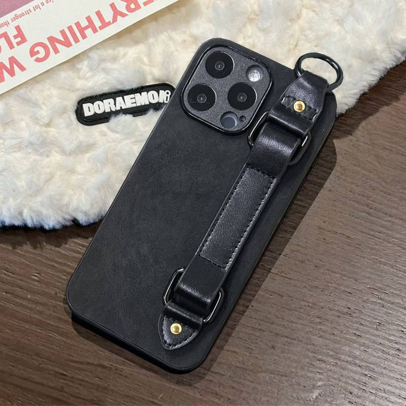 坎宁安适用于荣耀X60pro手机壳畅玩60plus手腕带x60i支架30s羊巴皮V40创意X7A男女8a商务20lite畅享30保护套