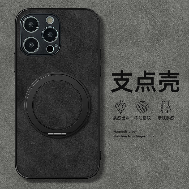 坎宁安适用于小米civi5手机壳civi4pro旋转15/12SE支架11Ultra折叠式14T羊巴皮civi1s商务3s轻奢CC9时尚lit