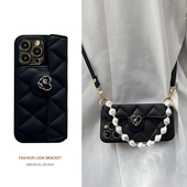 适用华为nova14手机壳11Ultra插卡套14pro小香风9Pro手提包8活力版 斜跨5G防摔6se挂脖3E菱格5ipro钱包2plus潮