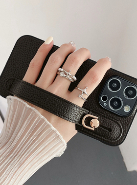 适用iqoo13手机壳z9turbo腕带12pro折叠支架11Pro商务男女Neo6se荔枝纹Z6x轻奢U5S时尚5se简约9spro+春夏U5e