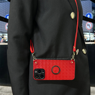 坎宁安适用华为荣耀畅享70pro手机壳60x支架80se斜跨绳x50Z新年红v40i背带5G马年x7a小众X9B简约畅玩30喜庆潮