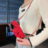 坎宁安适用于三星Fold6手机壳折叠屏Fold5插卡套zfold3斜跨绳GalaxyFold2零钱包W25小香风小众便携W24时尚 W23