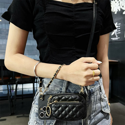 适用OPPO Reno14Pro手机壳reno14零钱包Reno12手提13se小香风11F小众9/8斜跨绳7/6se背带包10pro精孔防摔创意