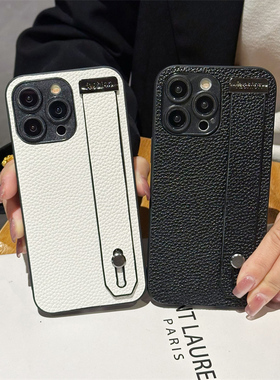 适用于红米Turbo4手机壳13/12腕带note14pro+支架11E商务10se简约9/8pro复古7小众13C简约10x折叠保护套