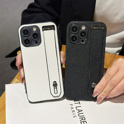 适用于红米Turbo4手机壳13/12腕带note14pro+支架11E商务10se简约9/8pro复古7小众13C简约10x折叠保护套