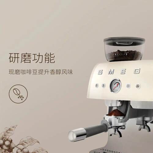 适用SMEG斯麦格EGF03半自动咖啡机蒸汽打奶泡机研磨一体意式咖啡