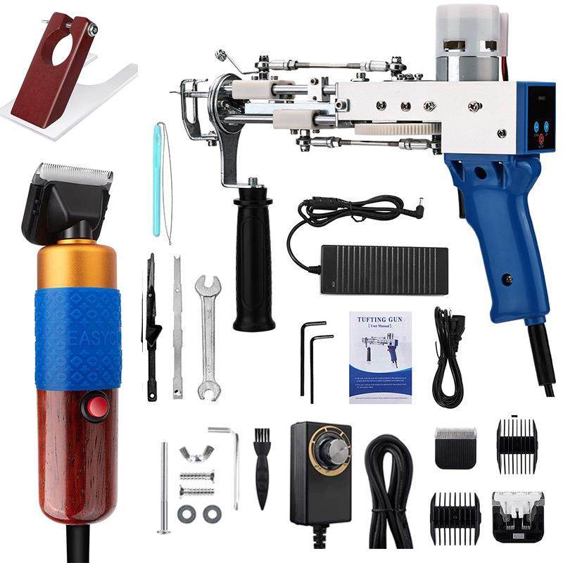 跨境新款数控-04tuftinggun圈绒2合1地毯簇绒枪便捷式织布机