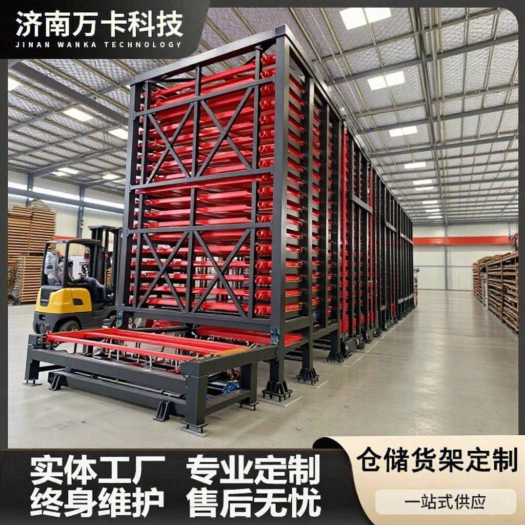 智能多塔板材仓储料库 全自动上料双塔联排重型抽屉式板材货架