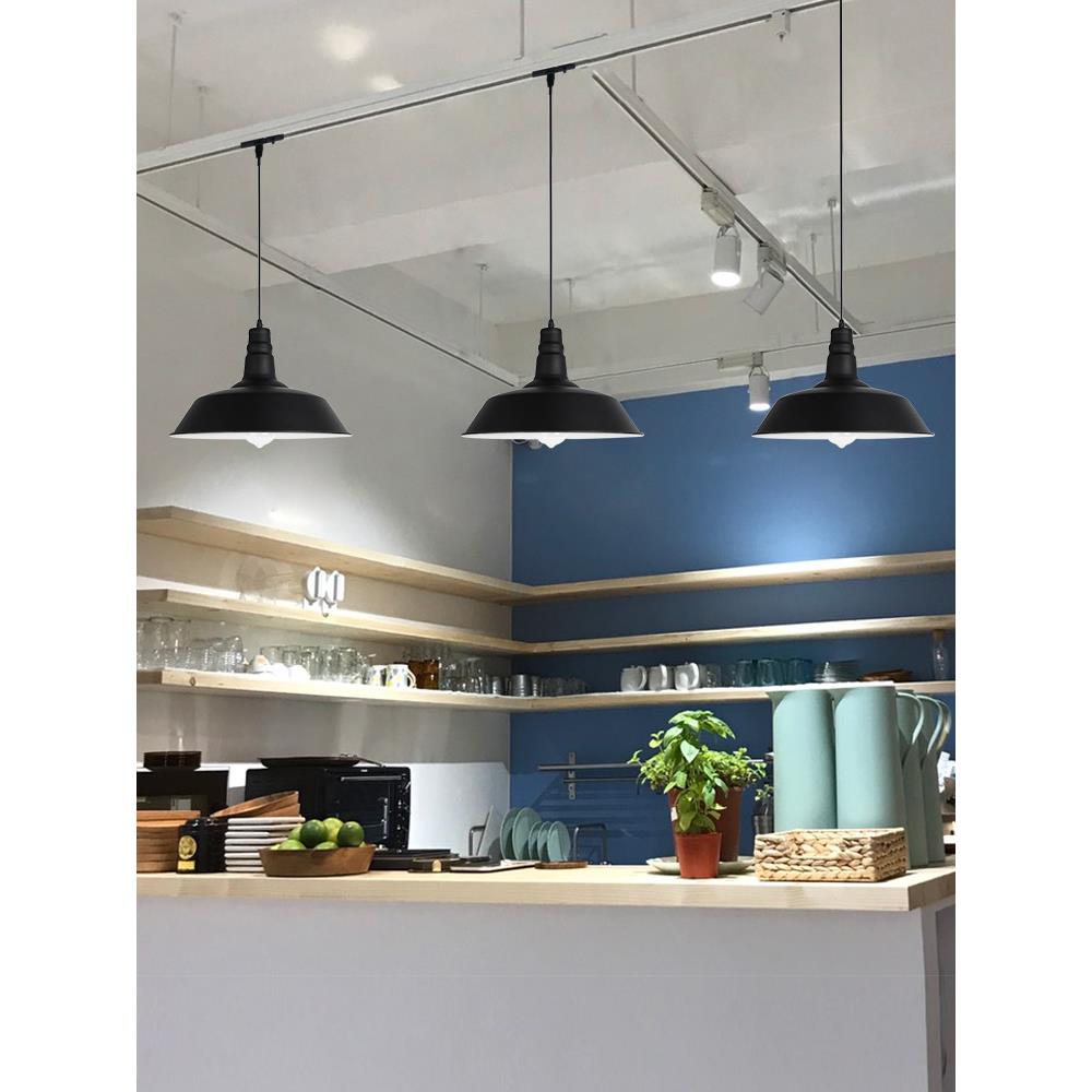 覆古工业风格吊灯轨道风格创意个性餐厅火锅店奶茶店酒吧收银台灯
