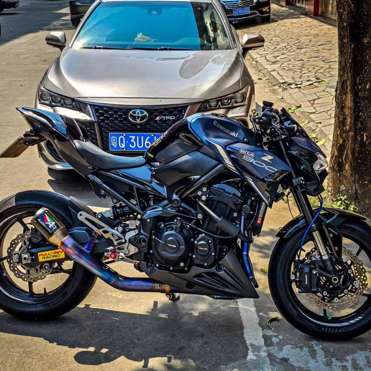 适用于川崎z900 下导流罩倒流罩改装外壳下包围发动机保护下包板