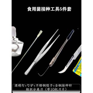 食用菌接种工具实验设备酒精灯接种针镊子勺铲分离刀