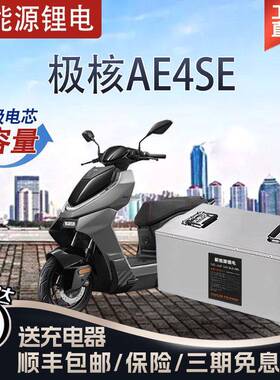 极核电动车锂电池AE4SE/AE5ipro直上大容量坐桶宁德磷酸铁锂电瓶