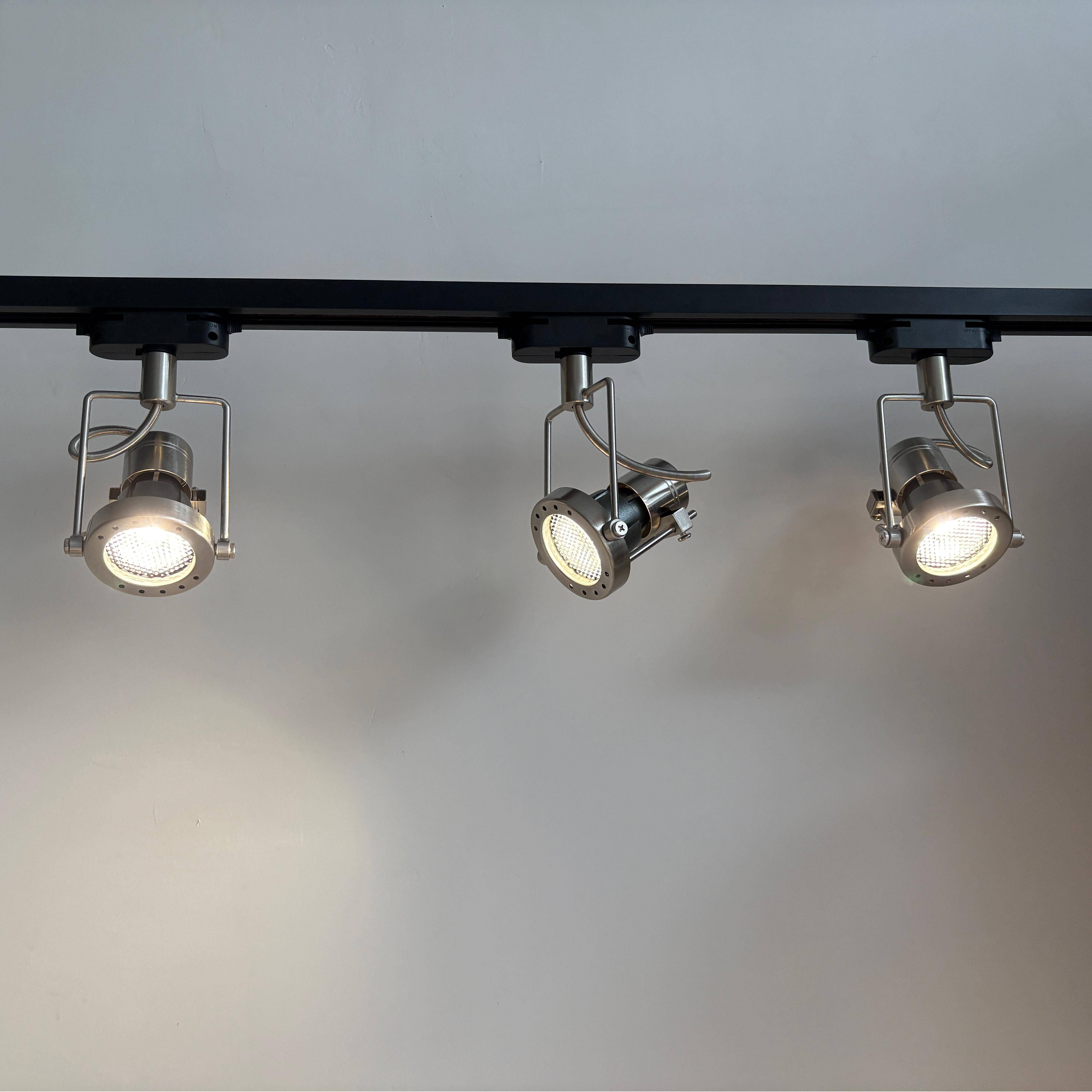 覆古包豪斯明装轨道灯工业风射灯商用酒馆咖啡厅服装店铺金属吸顶