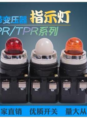 变压器指示信号灯天得TEND配电箱220V变6.3V红色绿黄TPR-25 PR-30