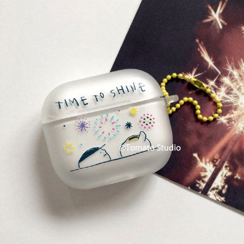 烟花快乐小熊airpods3耳机套