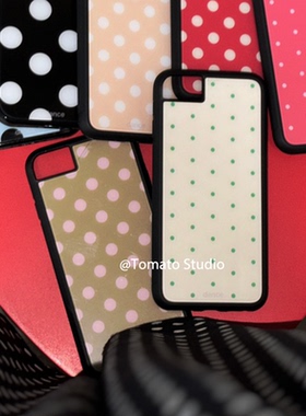 韩国ins绿色小波点欧尼同款苹果17promax保护套iPhone17/16/15/14/13/12全包边11手机壳Xsmax黑新16e