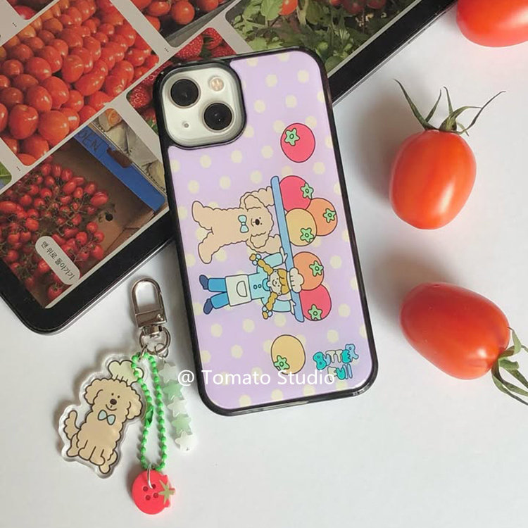 iPhone17pro7可爱番茄女孩手机壳