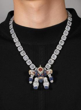 卡通神龙斗士吊坠铜镶彩色