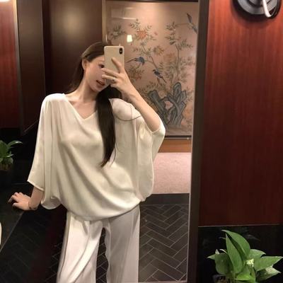 睡衣女爆款2025松弛感韩系篇幅袖