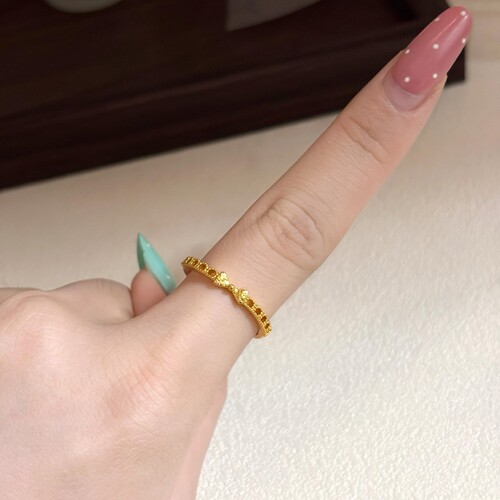 金色蝴蝶结戒指女2026新款秋冬