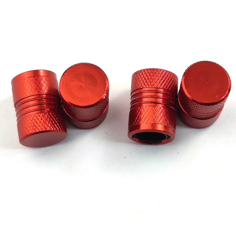 汽车轮胎铝合金彩色美式气嘴帽 内置塑料保护 轿车防尘帽气门嘴盖