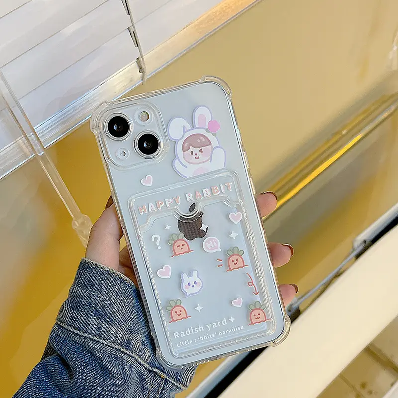 知泰适用iphone16卡包15678plus卡通兔14xr