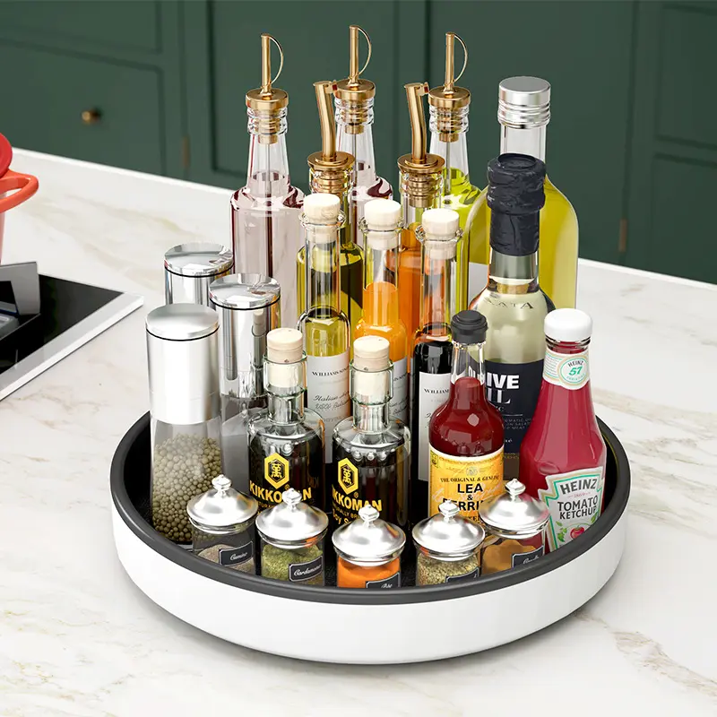 厨房置物架台面旋转收纳家用大全用品专用多功能各种调味