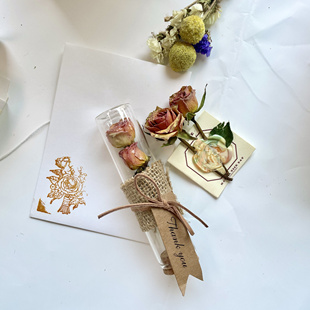 小王子干花玻璃玫瑰橘子泡泡摆件｜生日礼物，情人节礼物手工成品
