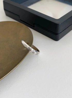 韩版不掉色三只戒指女复古时间气质开口指环小众设计嘻哈食指