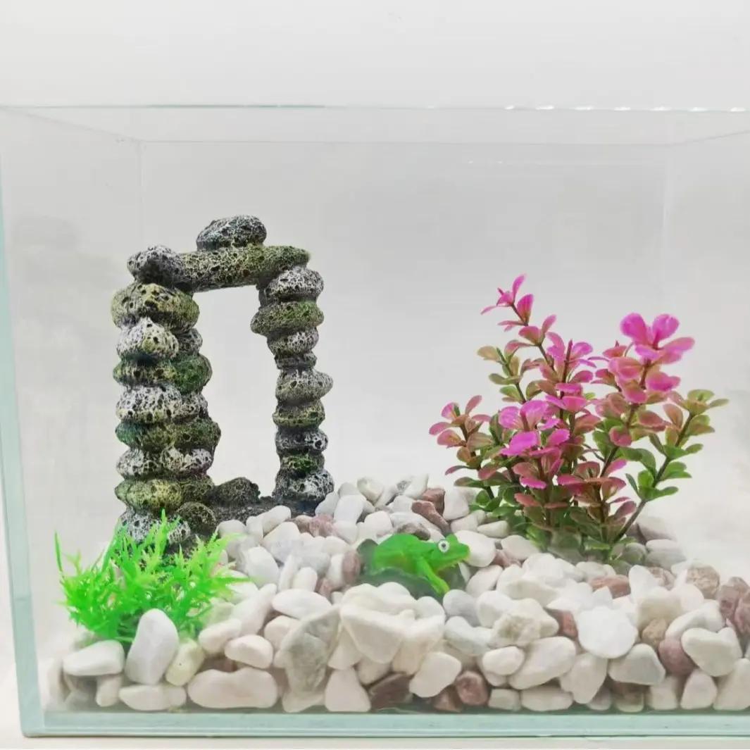 仿真漂浮石水族造景装饰人工浮石阿凡达水草造景石悬浮石带苔石