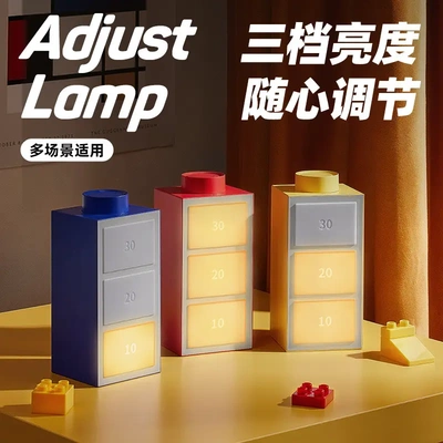 电量格律动节奏灯拾音节奏灯伴睡夜灯定时七彩氛围灯夜读办公夜灯