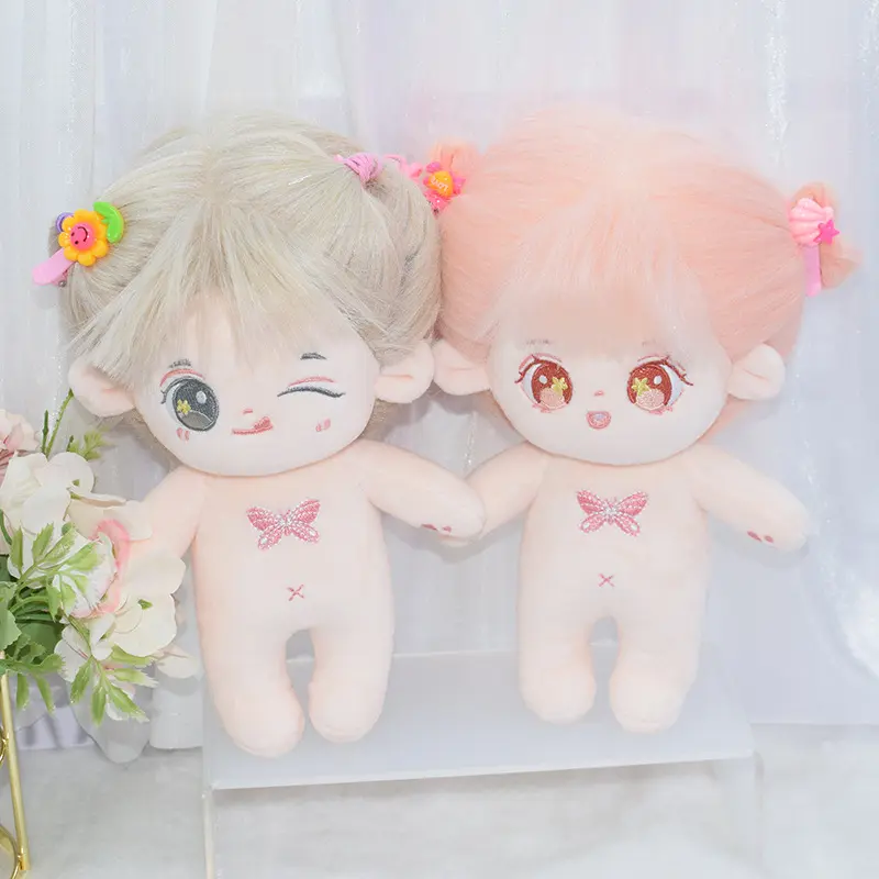 20m棉花娃娃骨架可爱炸毛属性玩偶娃娃人形公仔毛绒换装